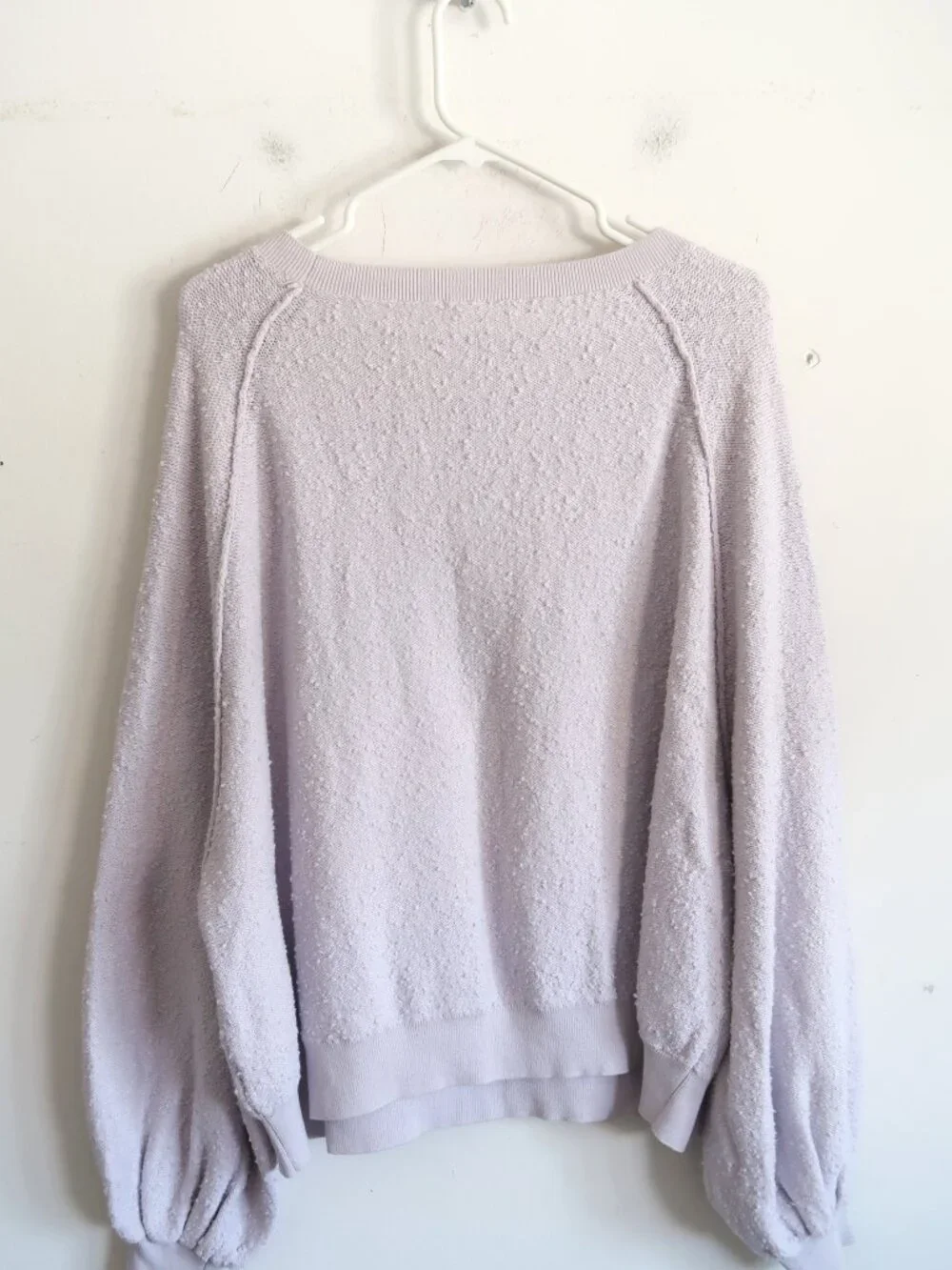 Free People Pale Lavender Sweater - SIze Medium